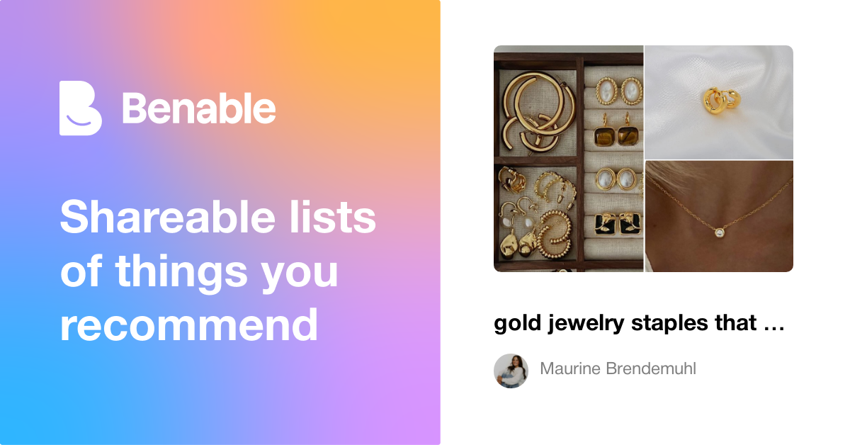 gold jewelry staples that won't break the bank 👸