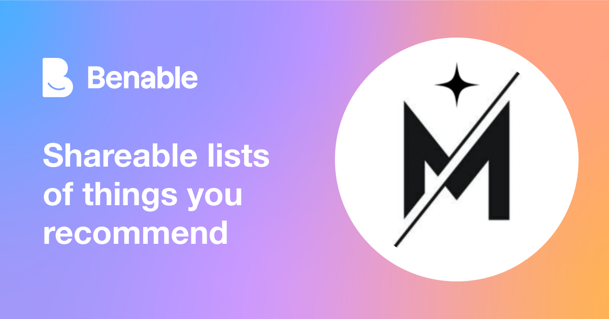 Everything @mdfkfinds (MDFK Finds) recommends - Benable