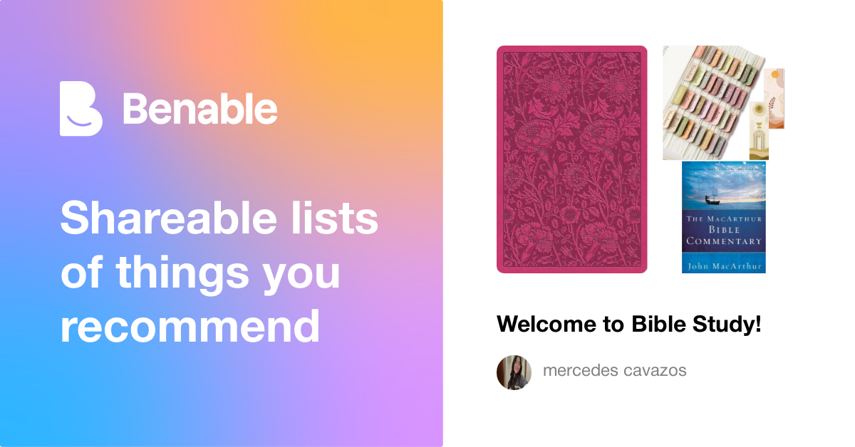 Welcome To Bible Study