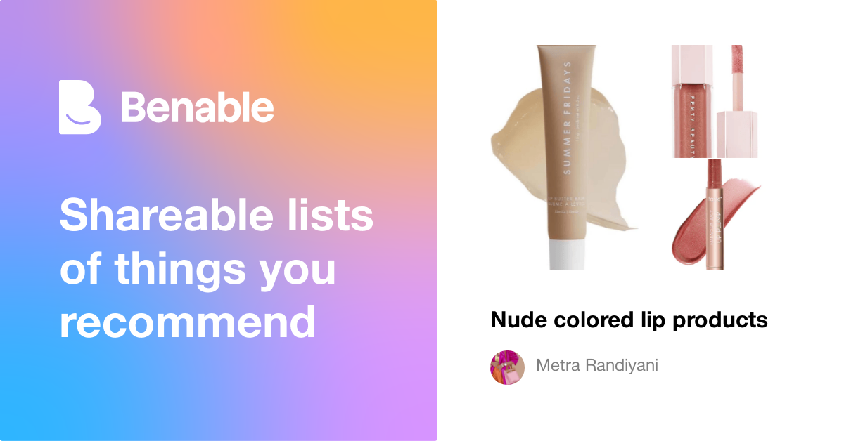 Nude colored lip products