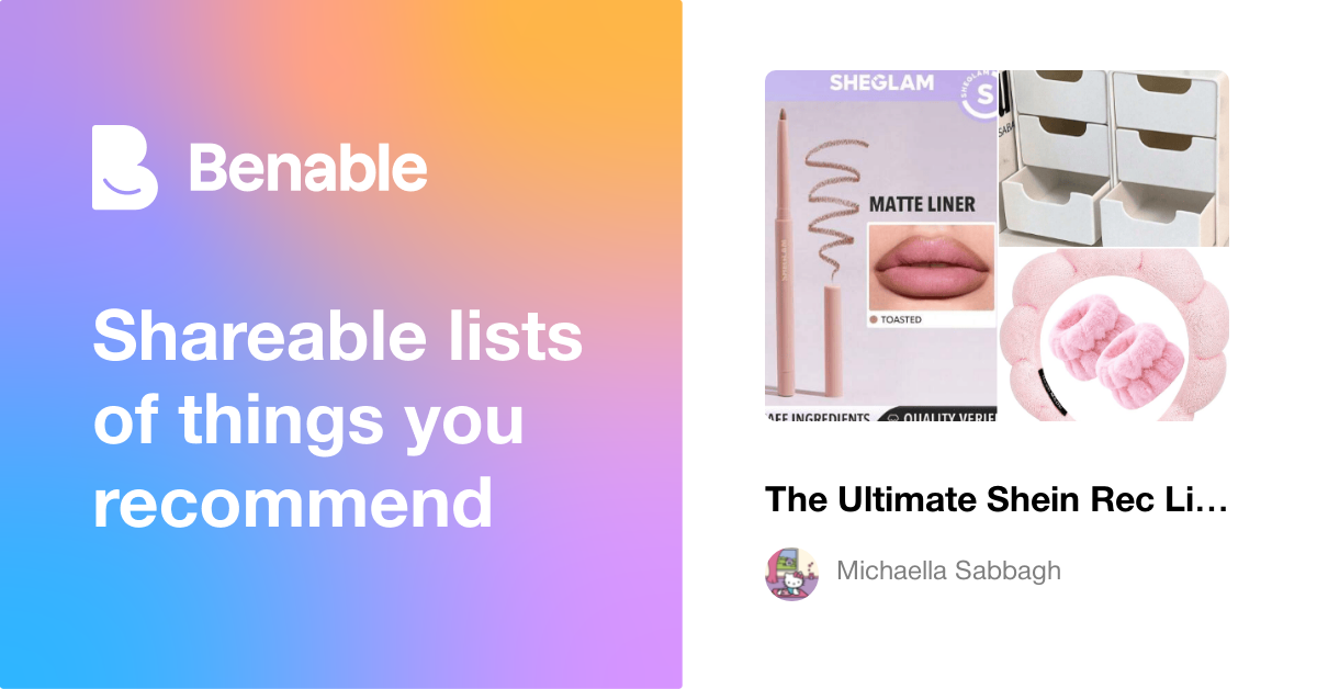 The Ultimate Shein Rec List- Everything You Need