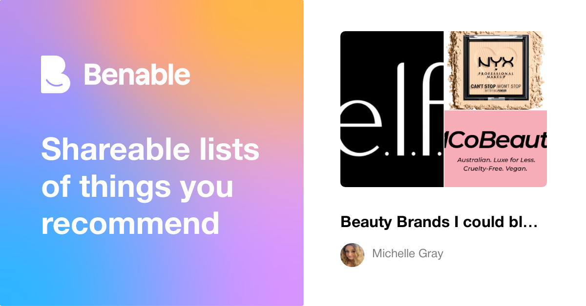 Beauty Brands I could blow all my $$ on