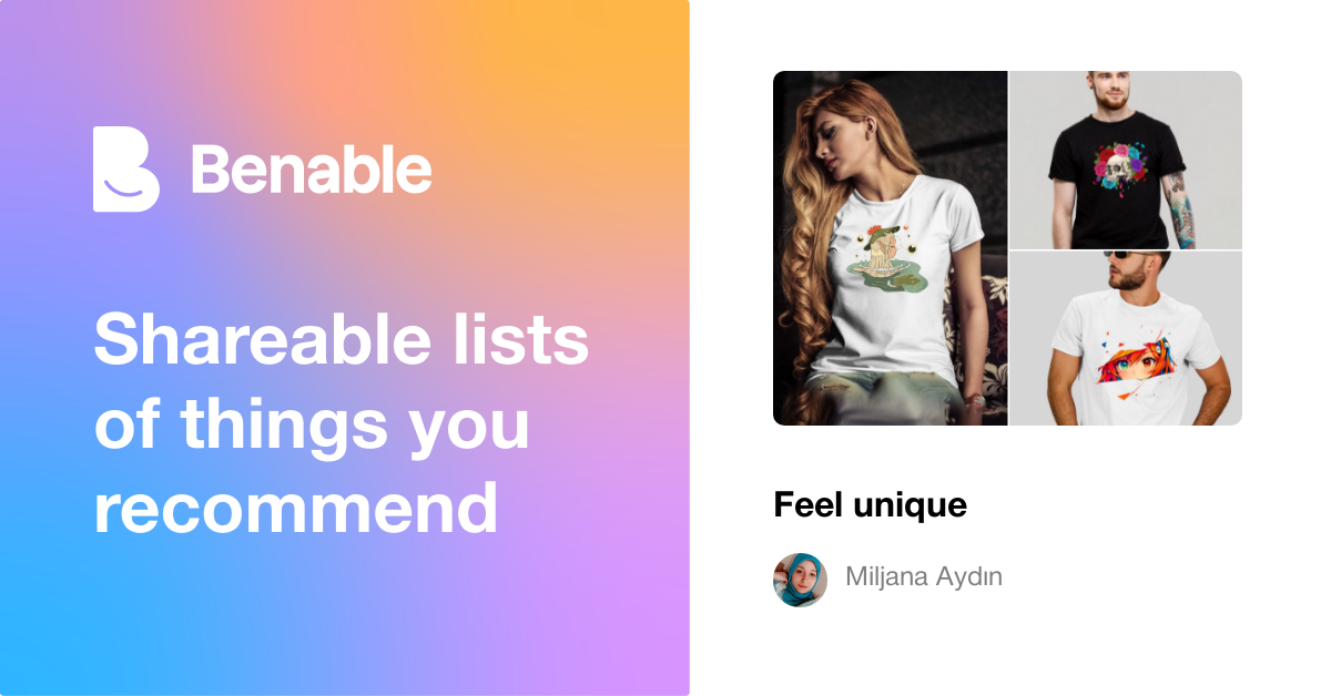 Feel unique