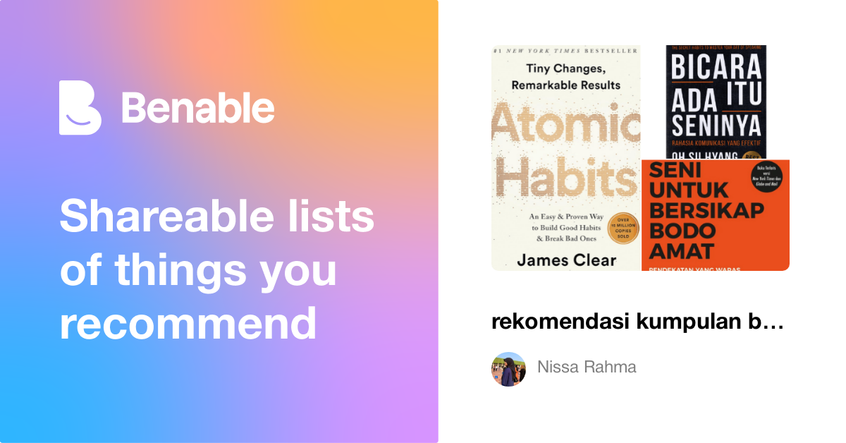 Rekomendasi Kumpulan Buku Buku Habits