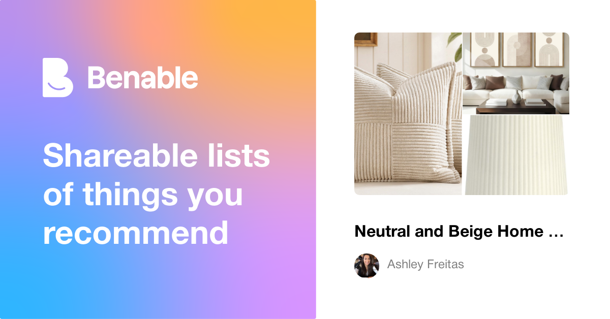 Neutral and Beige Home Decor Finds