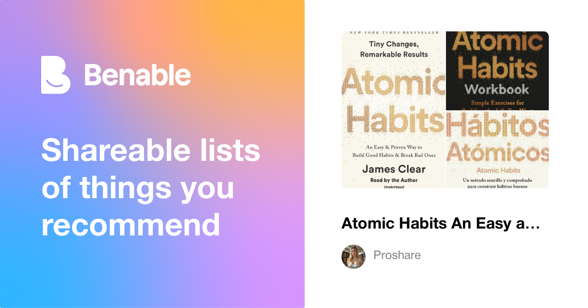 Atomic Habits An Easy and Proven Way to Build Good Habits and Break Bad ...
