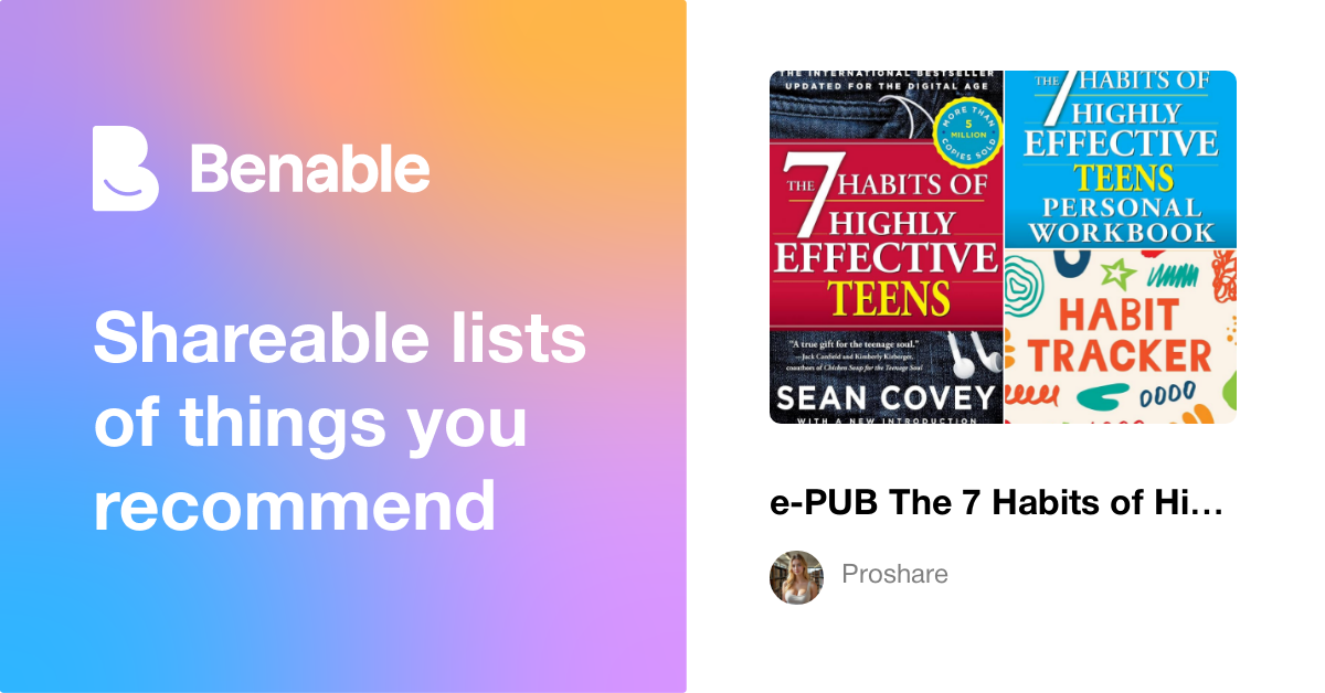 e-PUB The 7 Habits of Highly Effective Teens