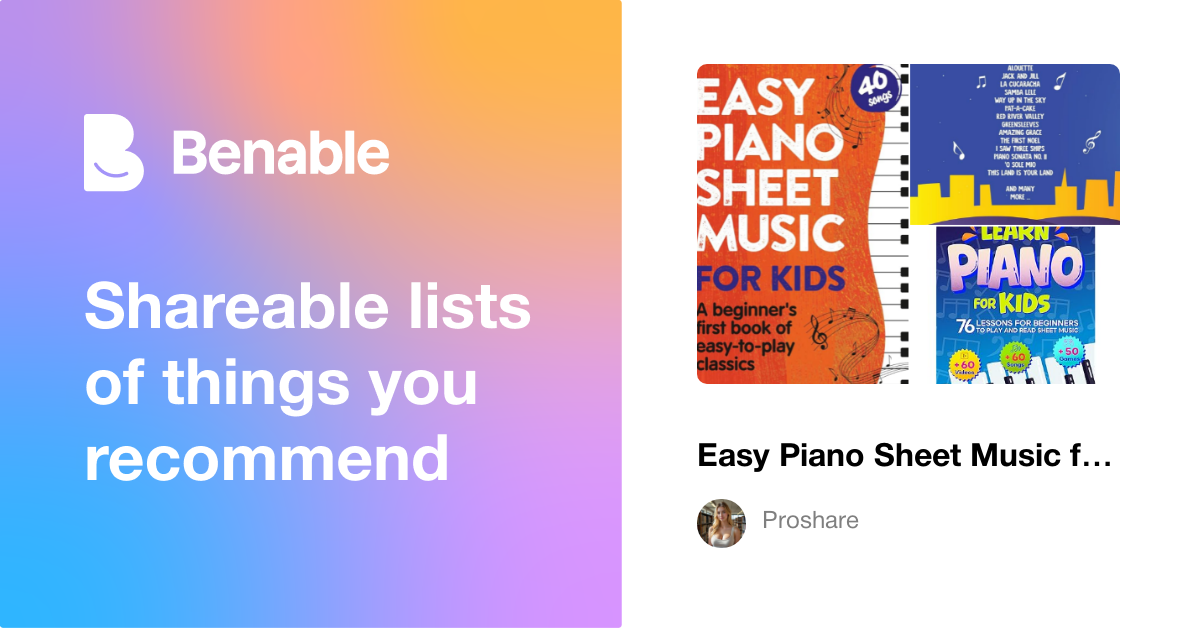 Easy Piano Sheet Music for Kids: A Beginners First Book of Easy to Play ...