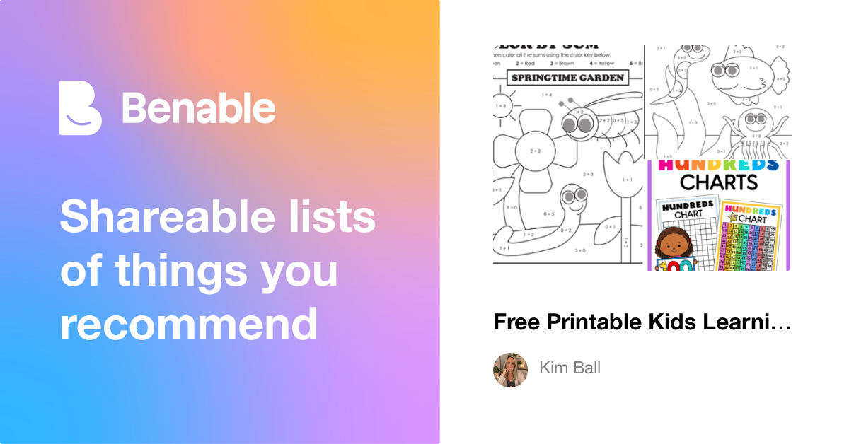 Free Printable Kids Learning Worksheets & Activities 📚