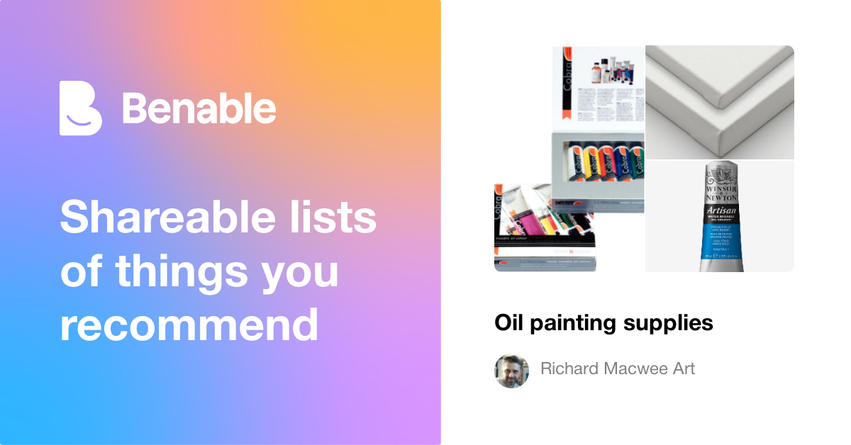Oil painting supplies