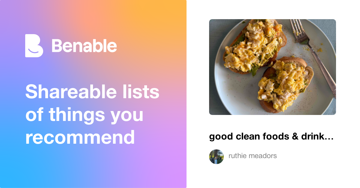 good clean foods & drinks that will make you feel good (store bought )
