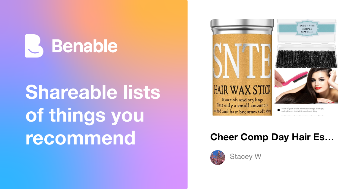 Cheer Comp Day Hair Essentials