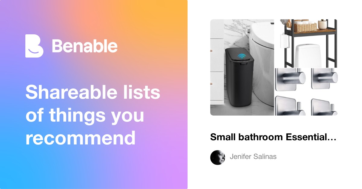 Small bathroom Essentials-practical & space-saving finds