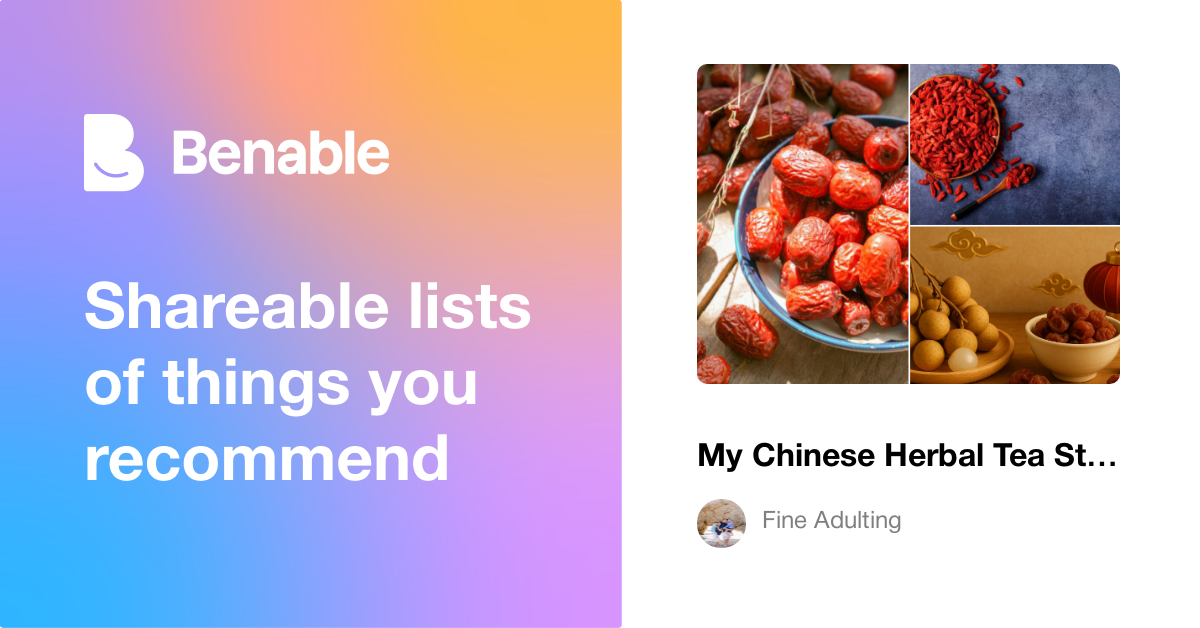 My Chinese Herbal Tea Staple