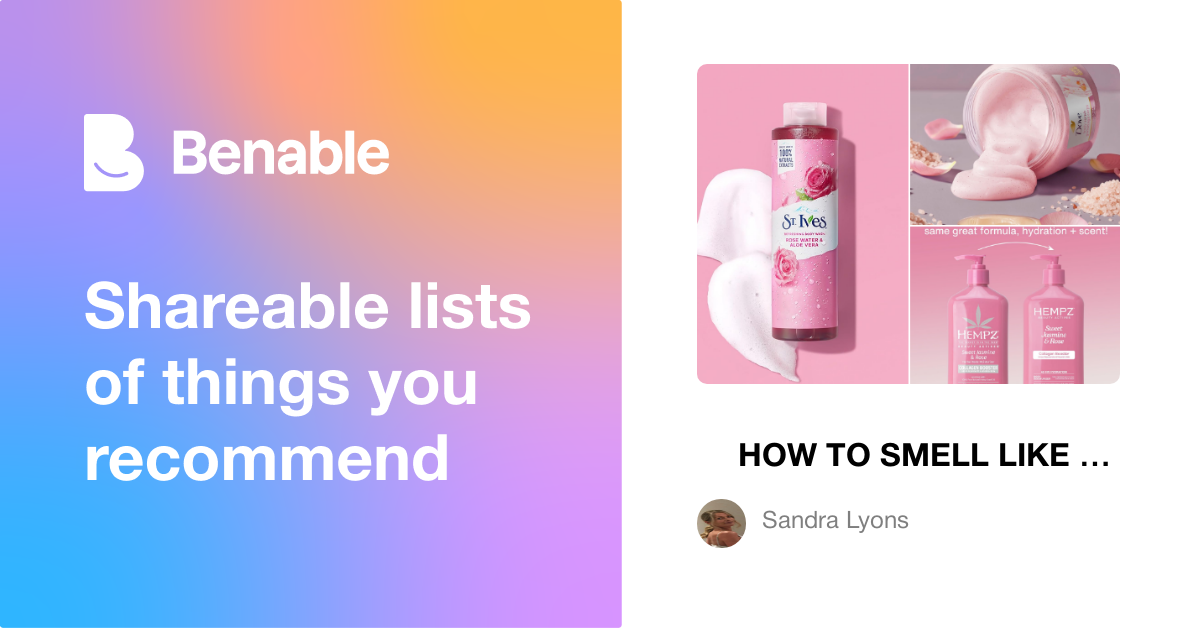 🌹 HOW TO SMELL LIKE ROSES