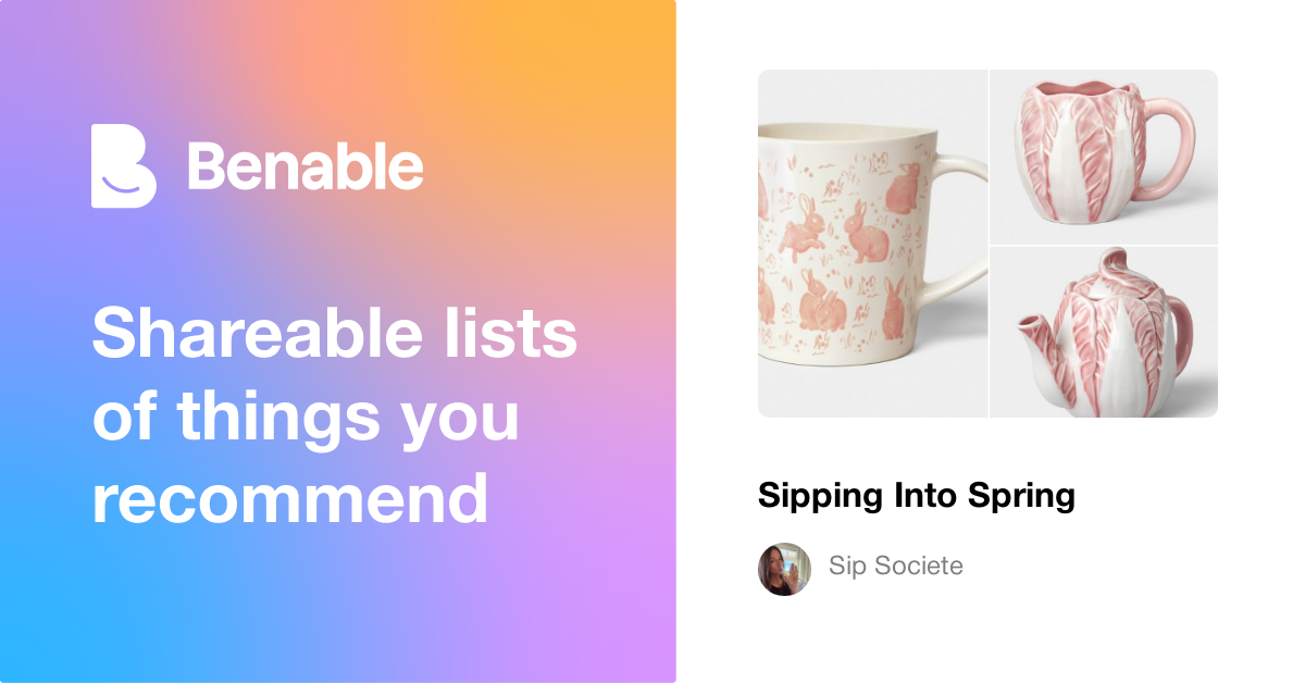 Sipping Into Spring