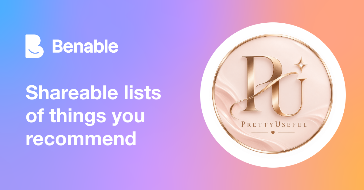 Everything @smlk (Saara) recommends - Benable