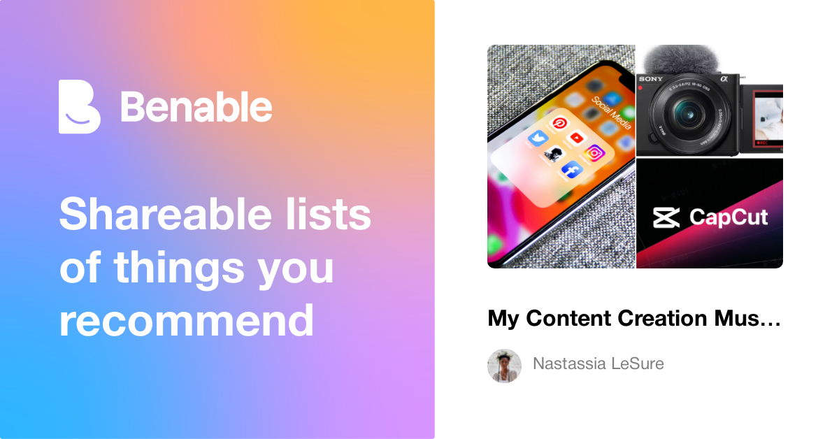My Content Creation Must Haves | For Small Creators