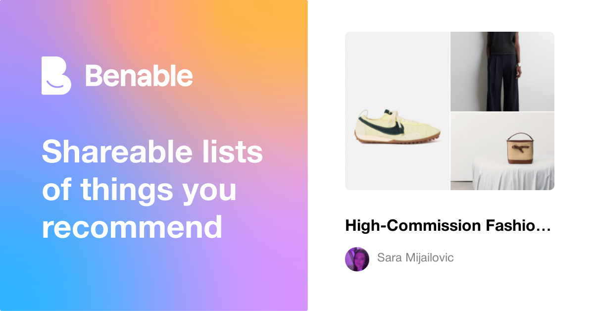 High-Commission Fashion Must-Haves That Look Expensive