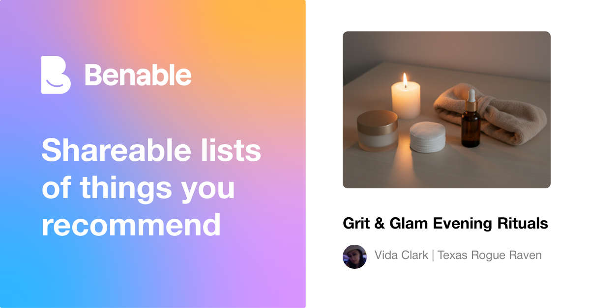 Grit & Glam Evening Rituals