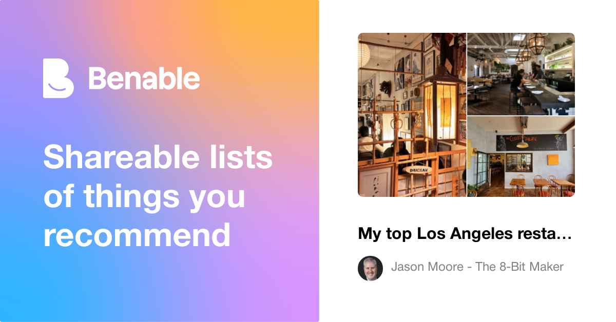 My top Los Angeles restaurant recs