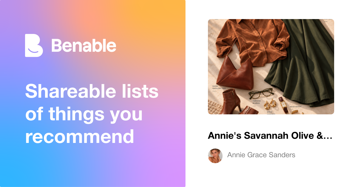 Annie's Savannah Olive & Cinnamon Look