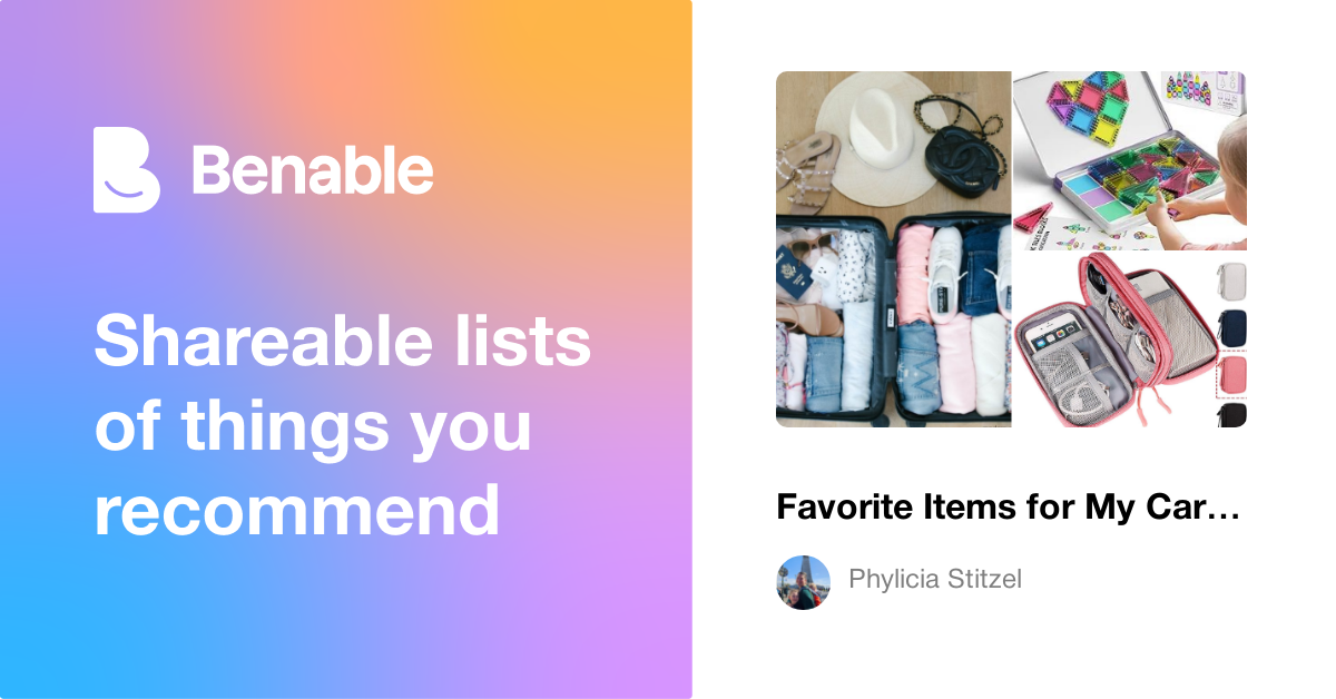 Favorite Items for My Carry-On