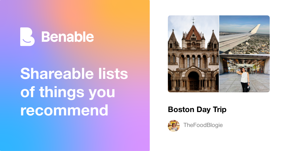 Boston Day Trip ️