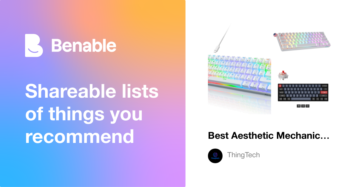 Best Aesthetic Mechanical Keyboards Under $100