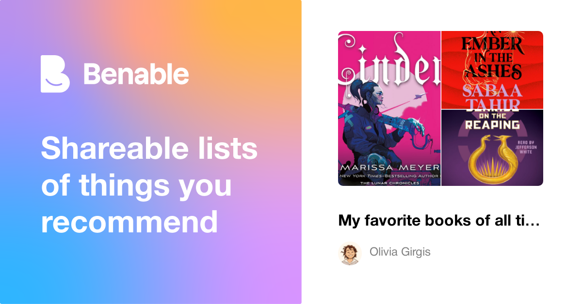 My favorite books of all time!!