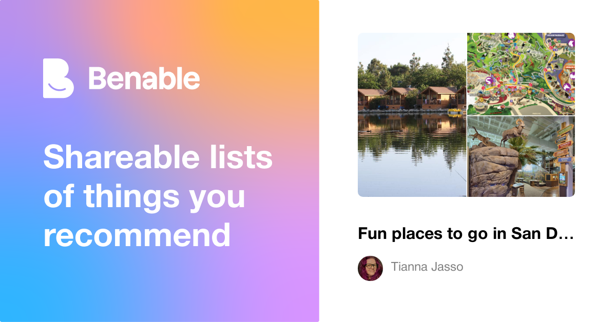 Fun places to go in San Diego County.