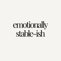 emotionally stable-ish profile picture